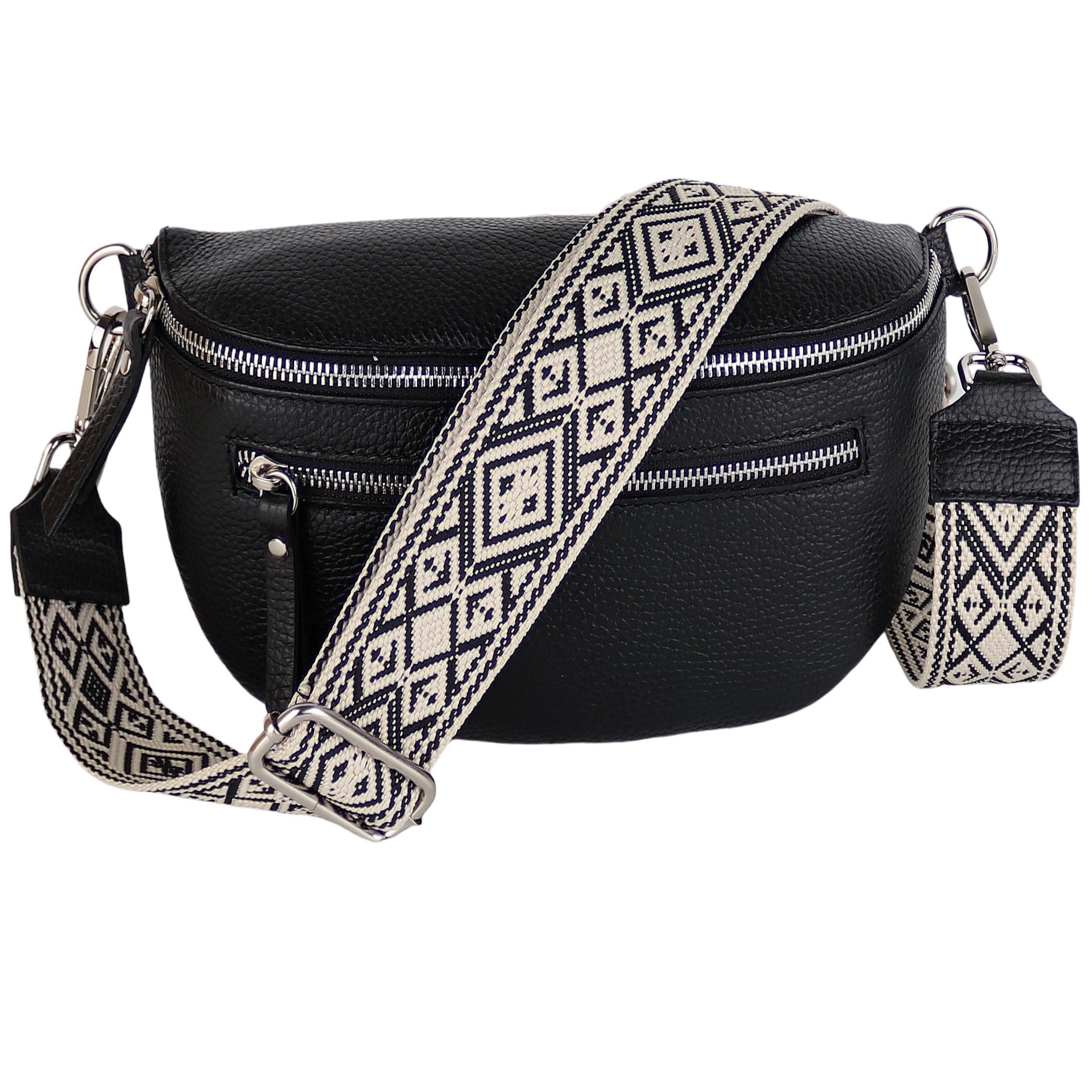 MIRROSI Bauchtasche Damen, Echtleder, Leder, Made in Italy, Umhängetasche, günstig online kaufen