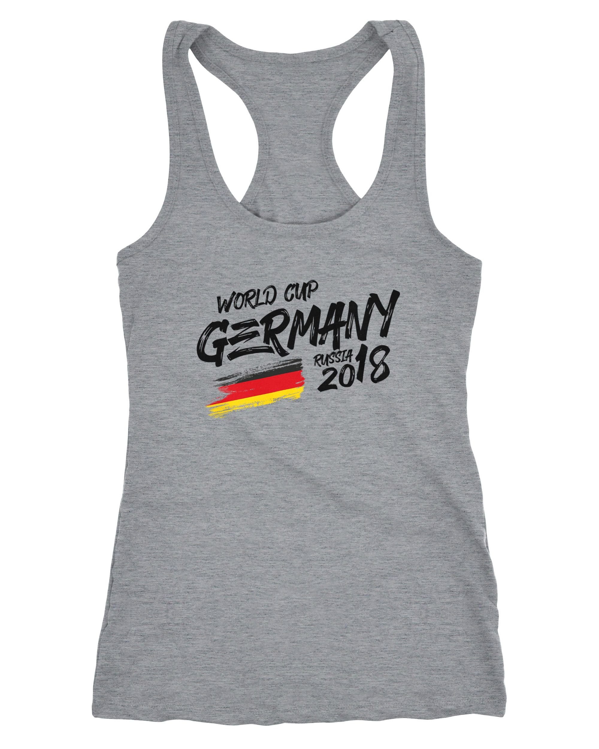 Tanktop Damen Deutschland Tanktop WM Fußball Weltmeisterschaft 2018 World Cup Fan-Shirt Germany Moonworks®