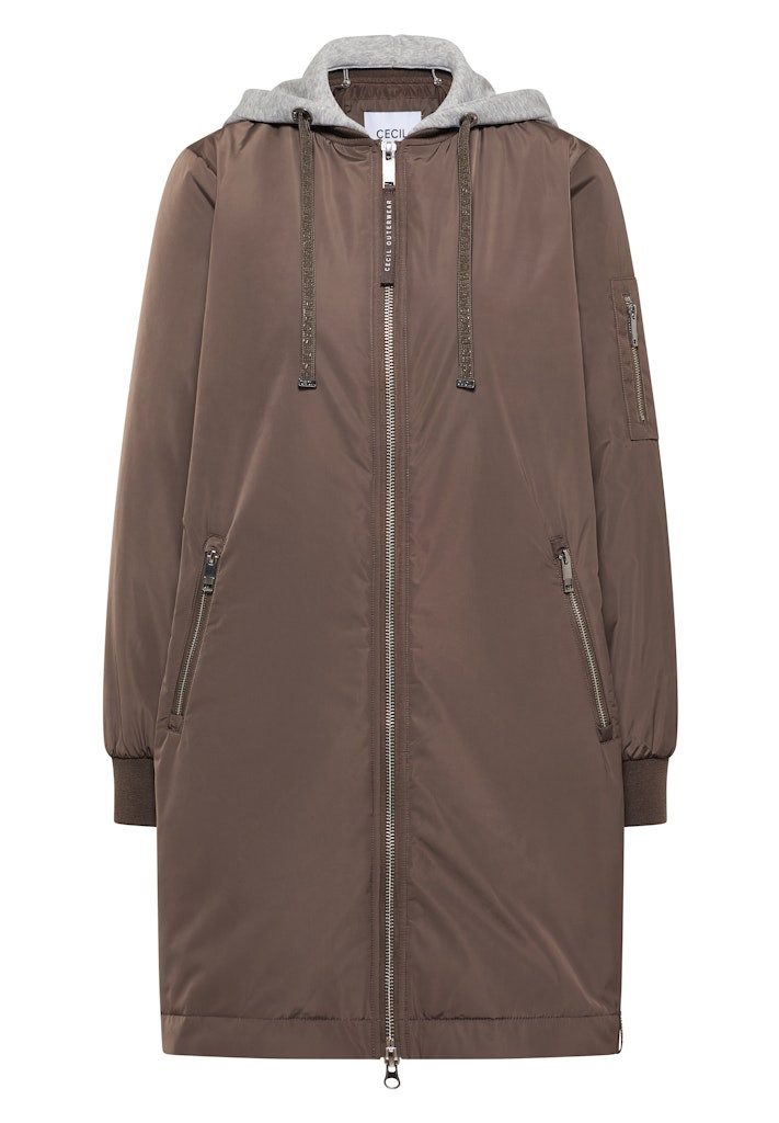 CECIL Funktionsjacke Cecil / Da.Mantel / Long Blouson with sweat hood günstig online kaufen