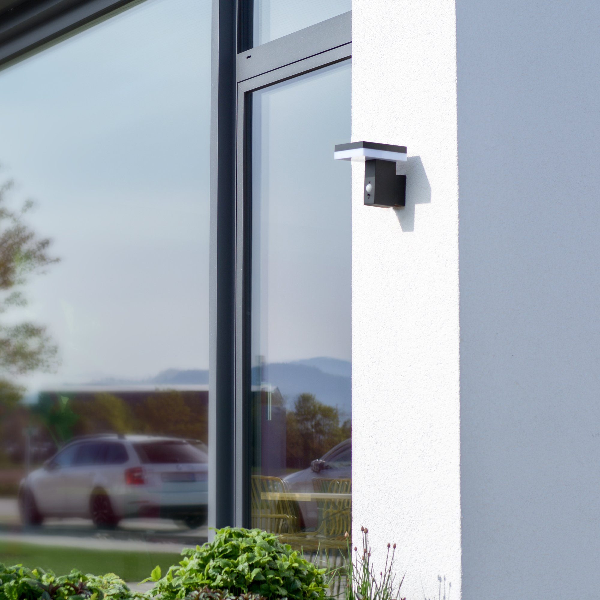 linovum Gartenstrahler LED Solar Wandleuchte ANBO günstig online kaufen