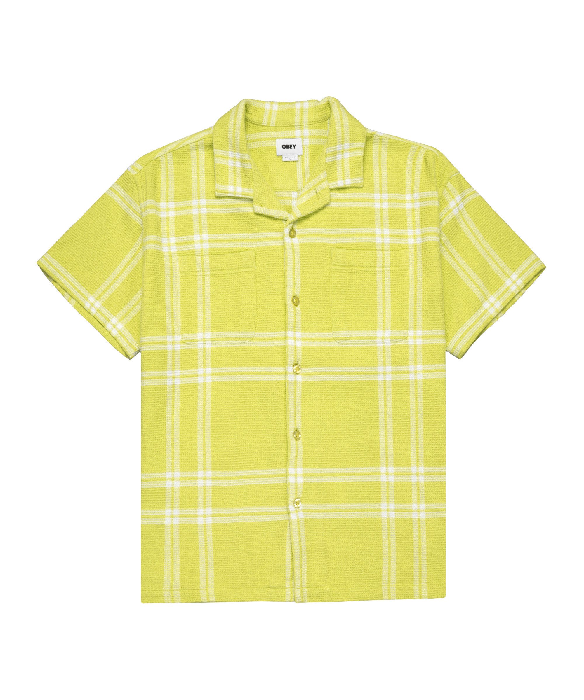 OBEY Langarmhemd Obey Bennie Woven Hemd Kurzarm-Shirts Herren