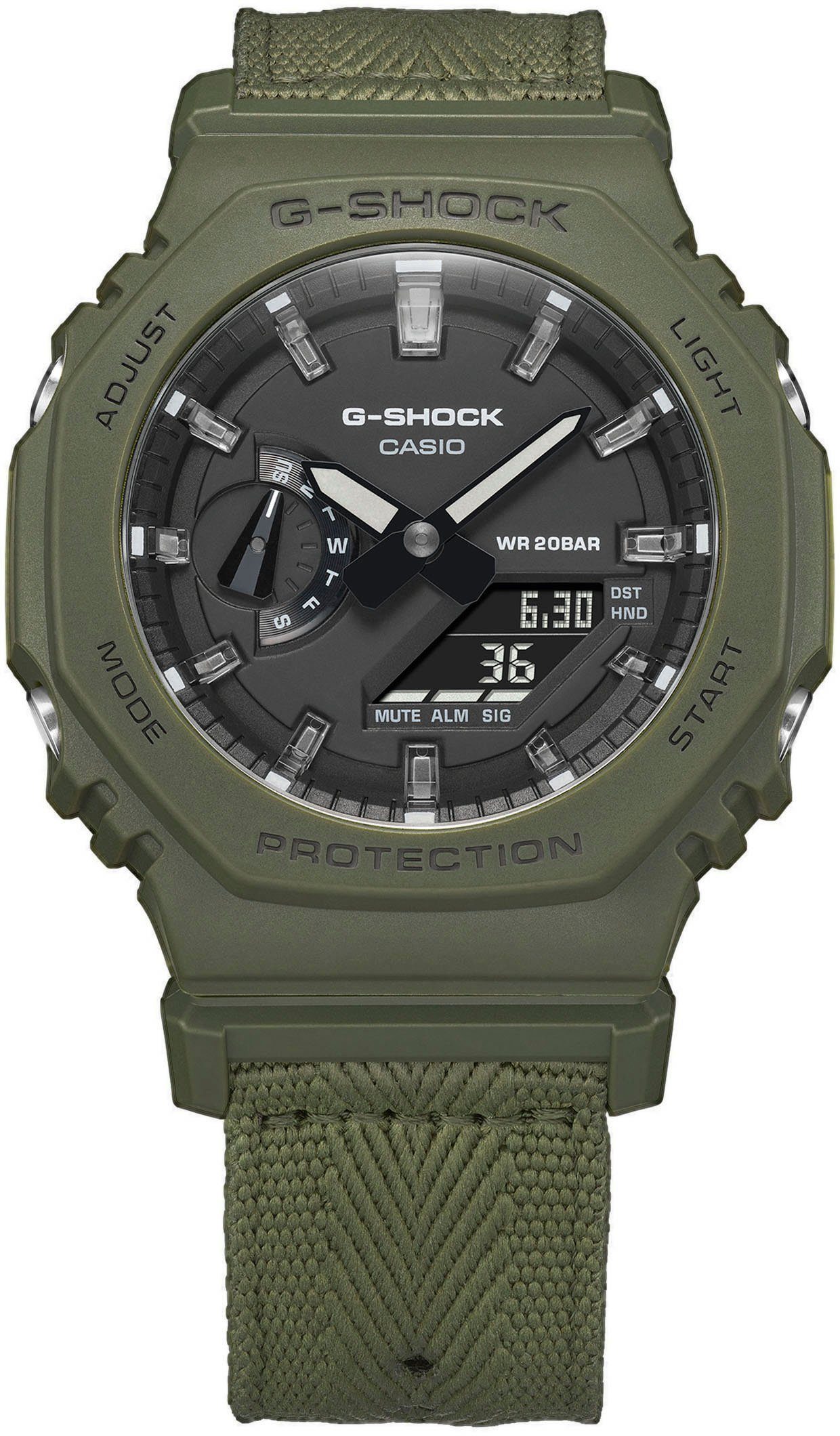 CASIO G-SHOCK Chronograph GAE-2100GC-7AER, mit (Set, zusätzlichem Wechselband und 3-tlg., Gehäuse)