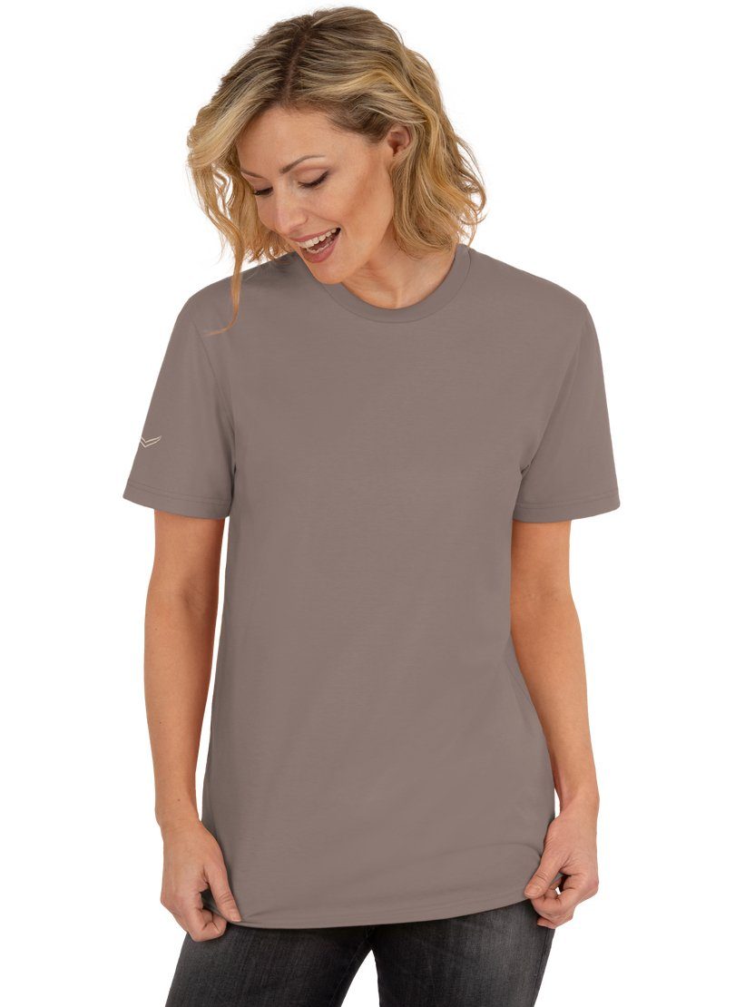 Trigema T-Shirt TRIGEMA T-Shirt aus camel-C2C Biobaumwolle 100