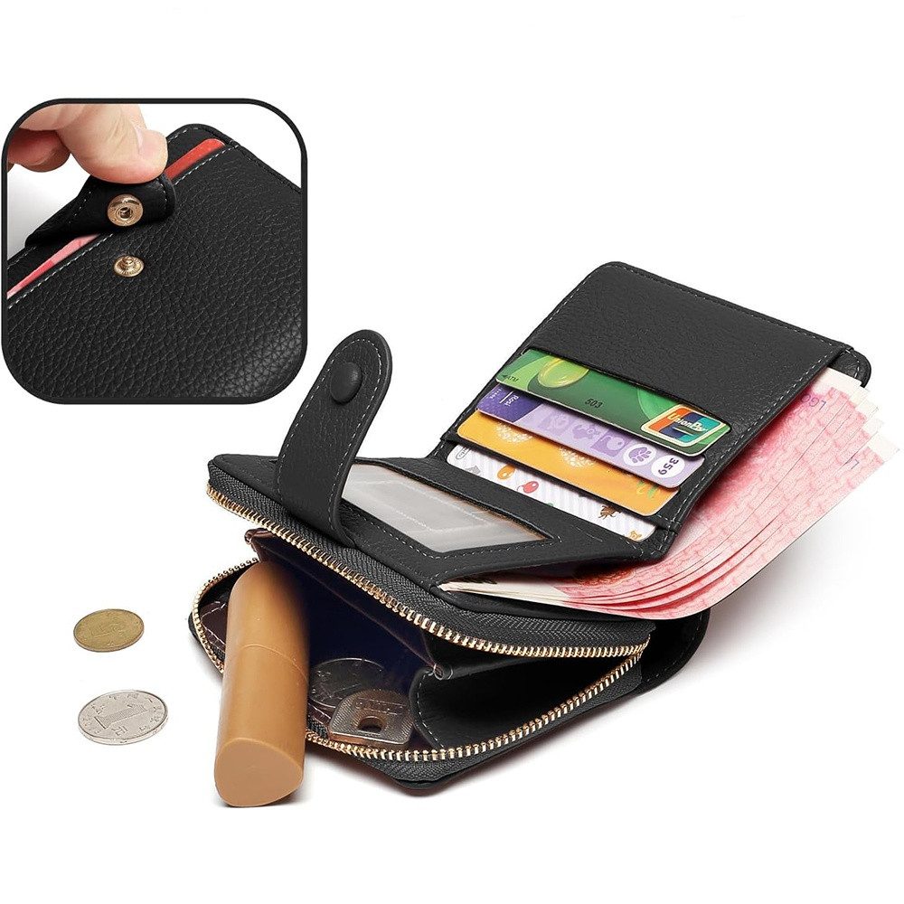 Coonoor Geldbörse Damen Geldbörse,Portemonnaie, Mini Geldbeutel mit Zipper günstig online kaufen