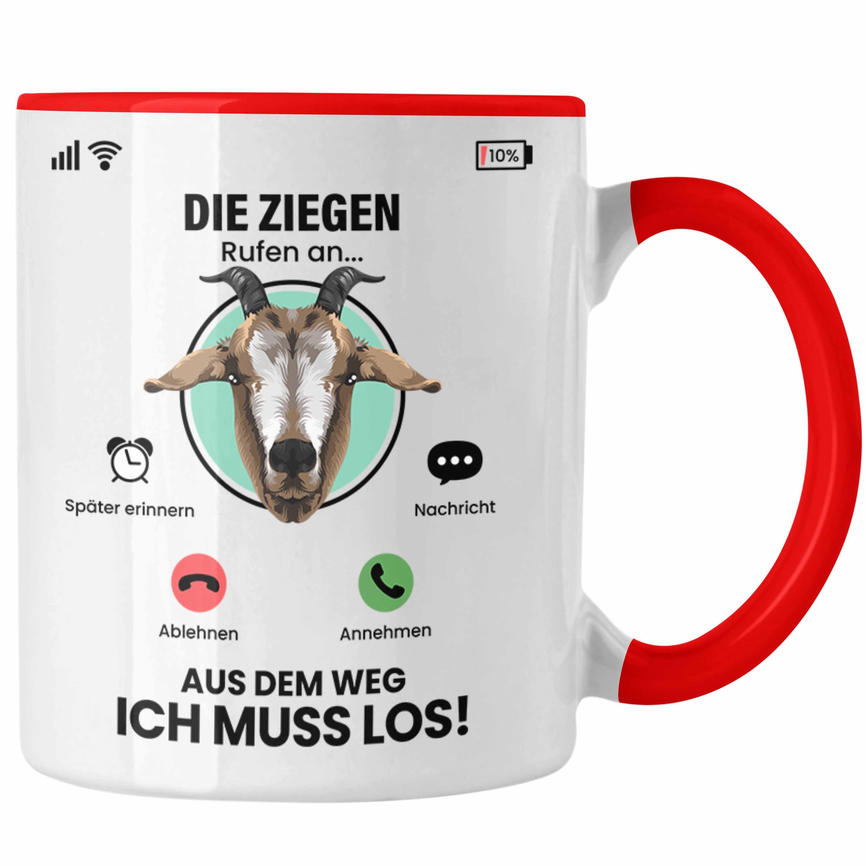 Tasse Züchter Geschen Rot Besitzer Trendation für An Ziegen Rufen Tasse Die Ziegen Geschenk