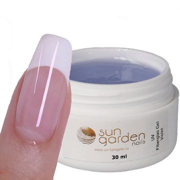 Sun Garden Nails Nagellack 30 ml UV Fiberglas Gel Violett-Klar