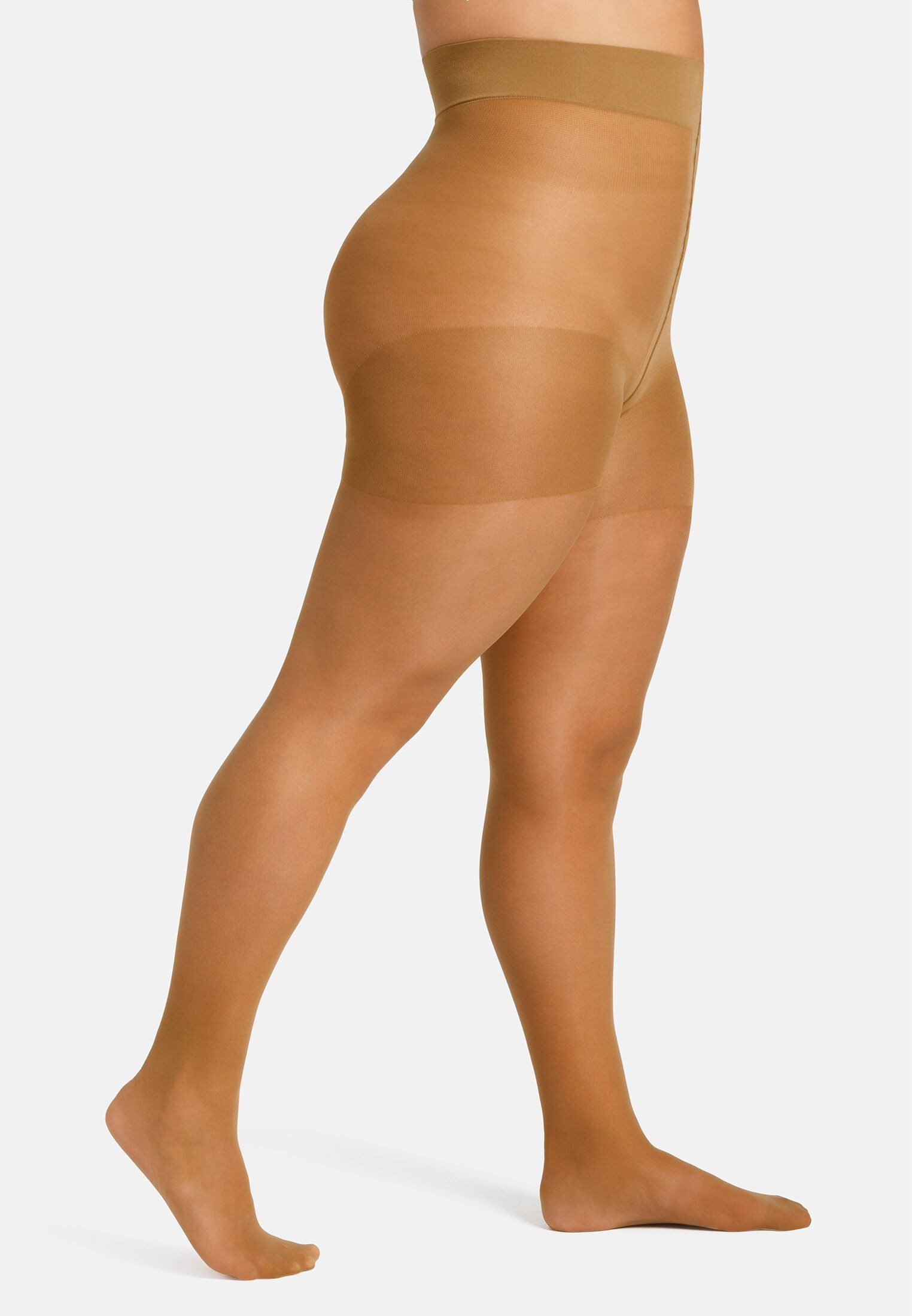 Camano Feinstrumpfhose fine curvy 20 DEN (1 St) mit nahtlosem Bundabschluss
