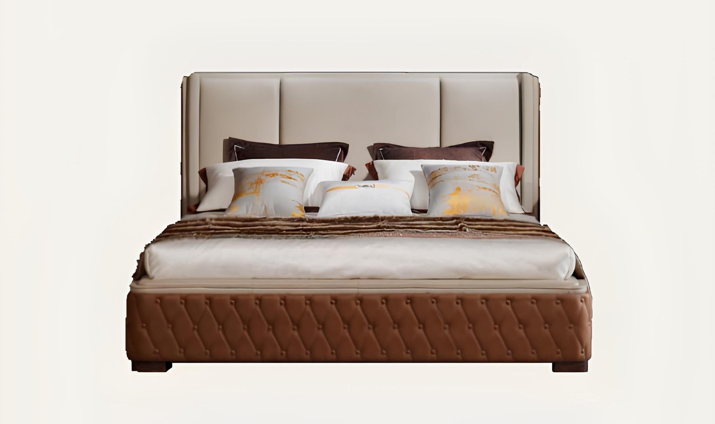 JVmoebel Polsterbett Design Leder Bett Luxus Polster Betten Doppel Modernes Ehe 180x200 (Bett), Made in Europa