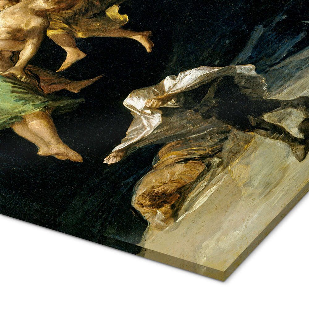 Posterlounge Wandbild Flug der Hexen, Francisco José de Goya, erhältlich als Poster, Leinwandbild, Wandsticker oder Acrylglasbild