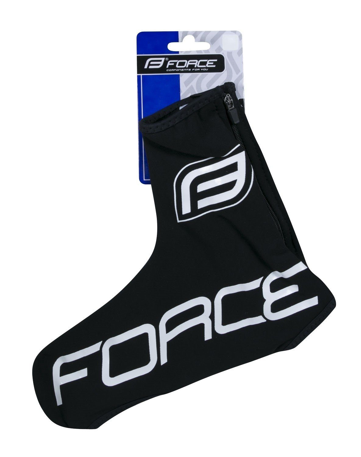 FORCE Fahrrad-Überschuh Schuhüberzüge FORCE LYCRA TERMO ROAD, schwarz