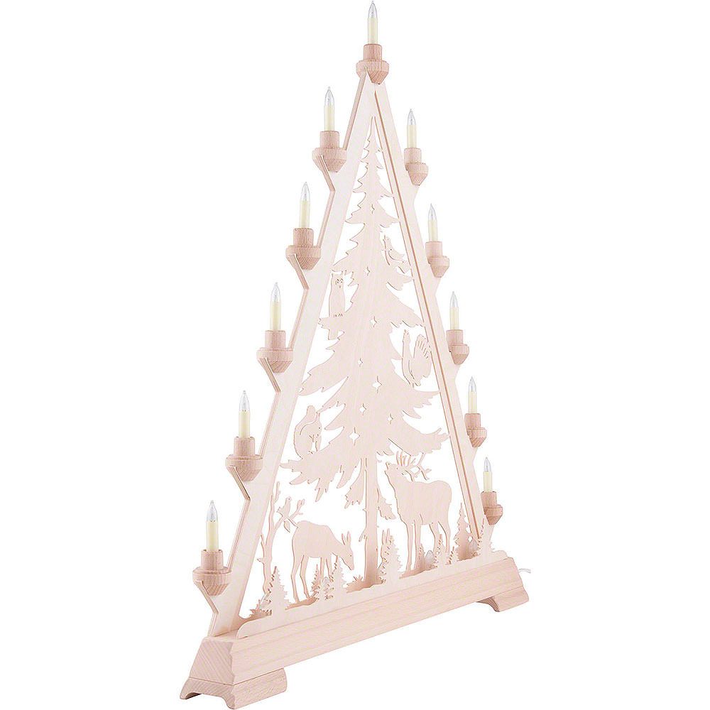 Kunstgewebe Taulin Schwibbogen Lichterspitze Spitzer Baum (66cm) von Kunstgewerbe Taulin