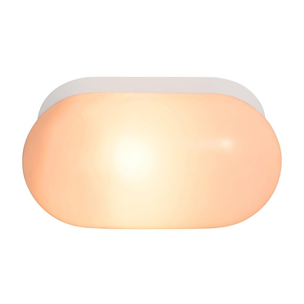 für Oval Spiegelleuchte Weiß Leuchtmittel Badezimmer das enthalten: click-licht in keine Badleuchte, Wandleuchte Lampen Foam Nein, warmweiss, E27 IP44, Badezimmerlampen, Angabe,