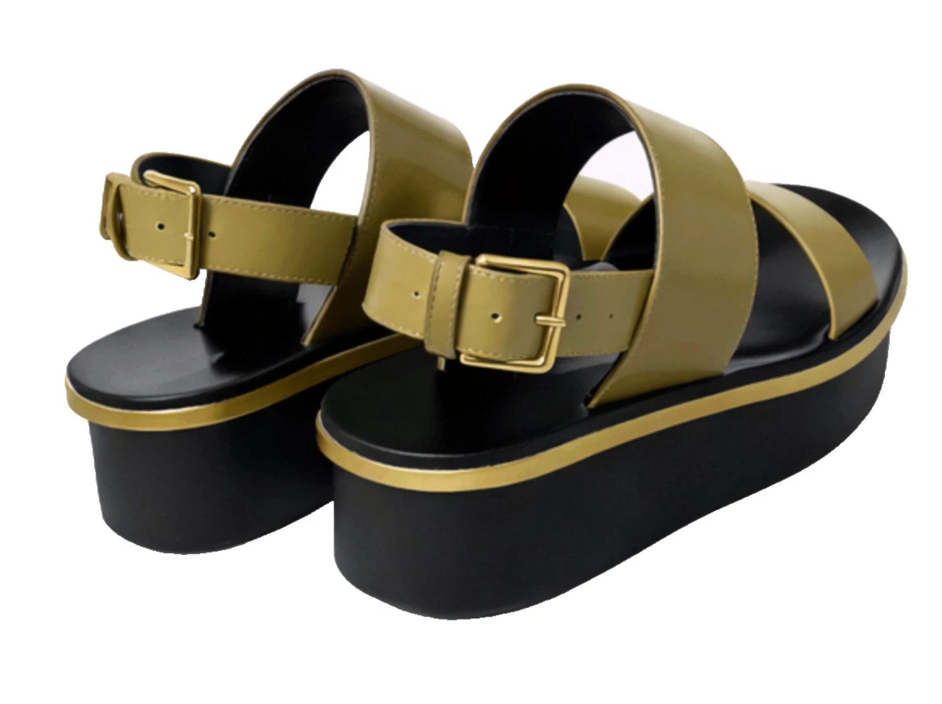 MARNI Wedge Platform Sandalen Schuhe aus Kalbsleder Wedgesneaker Originalverpackung und sämtliches Zubehör vorhanden