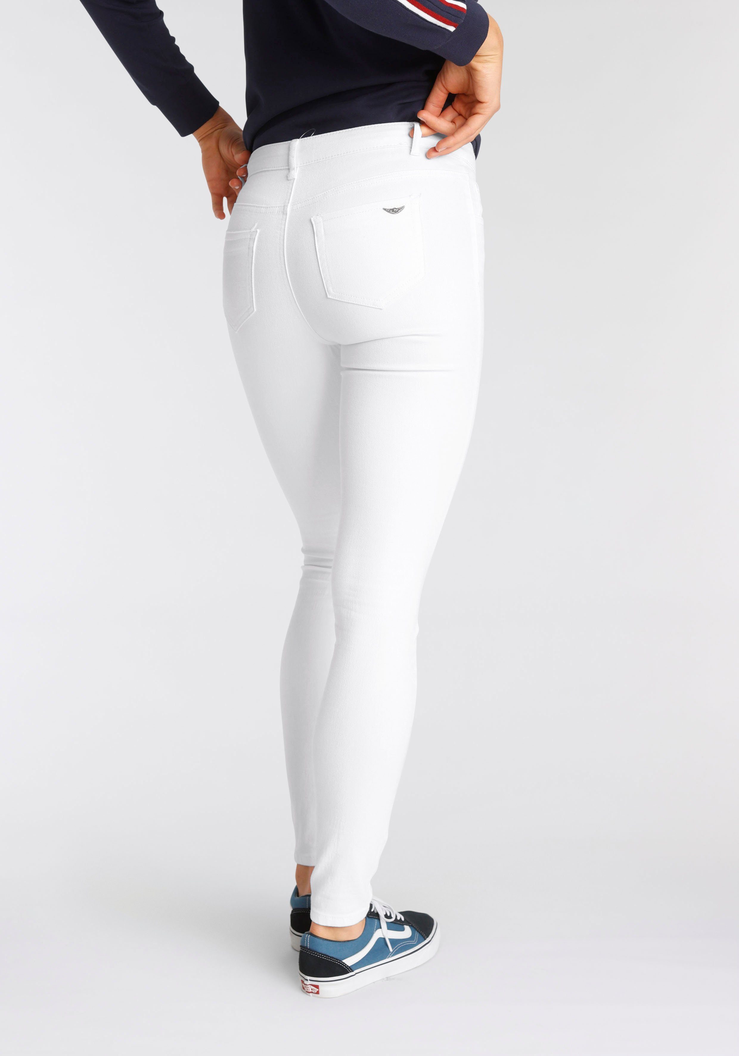 Waist white Mid Skinny-fit-Jeans Ultra-Stretch Arizona