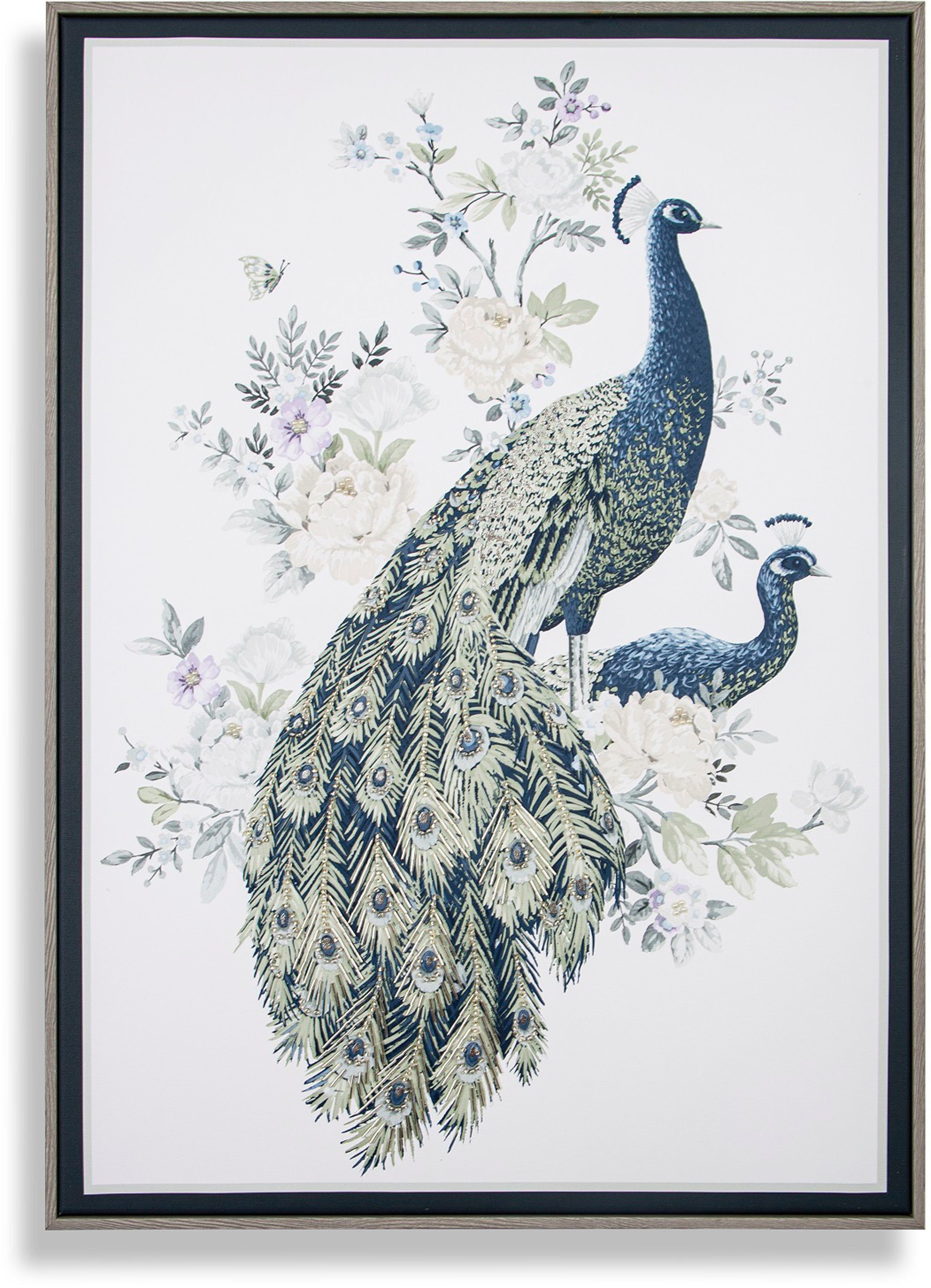 LAURA ASHLEY mit Belvedere (1 70x50cm Luxus, St), Rahmen Bilder Metallic Bild