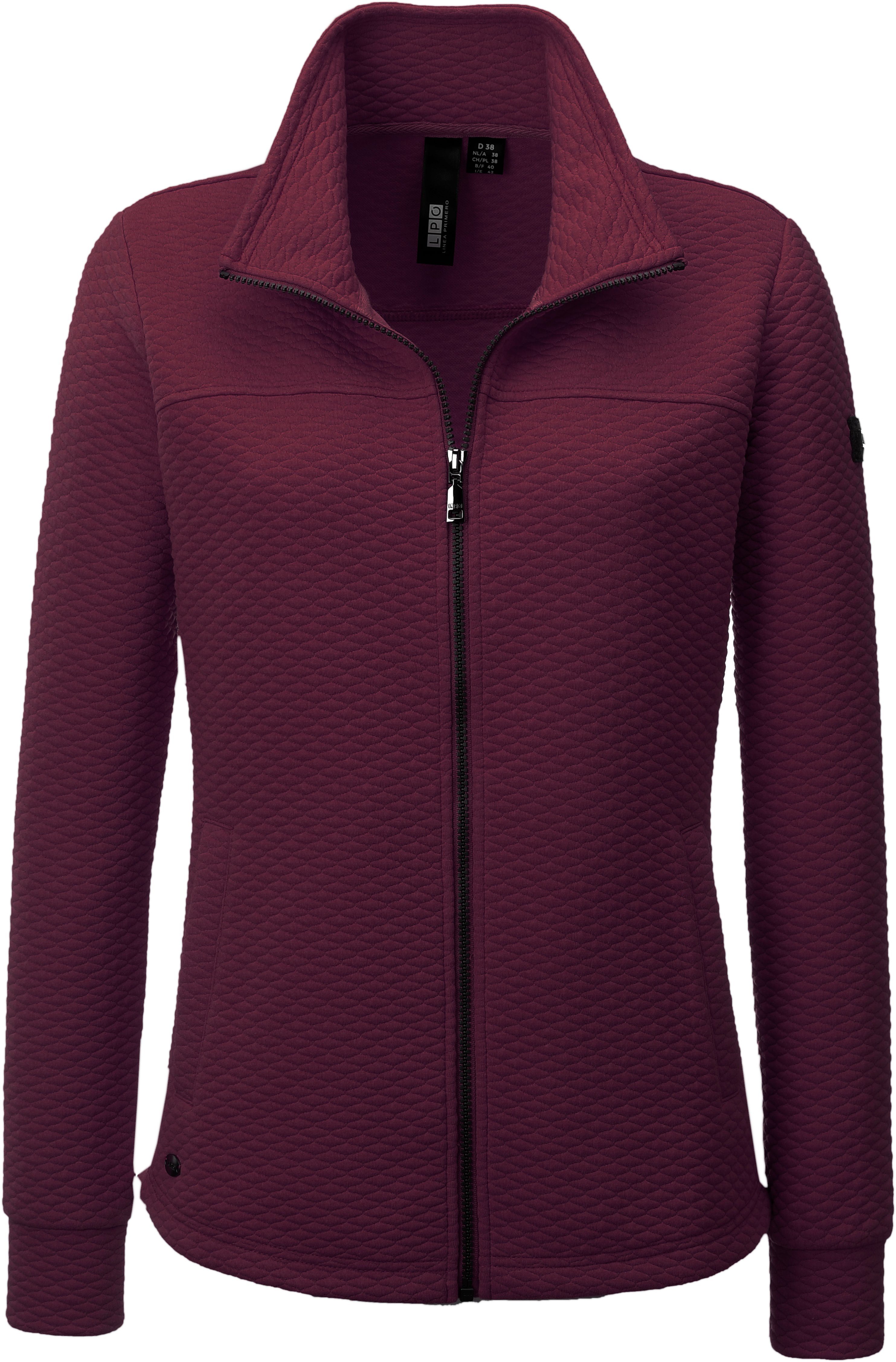 moderner QUILT Fleecejacke CAMBLY mit NEW bordeaux CS DEPROC Active Stepp-Optik WOMEN