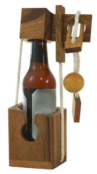 Logoplay Holzspiele Spiel, MINI Flaschen-Tresor extra für kleine Flaschen - Flaschen-Safe aus edlem HolzHolzspielzeug