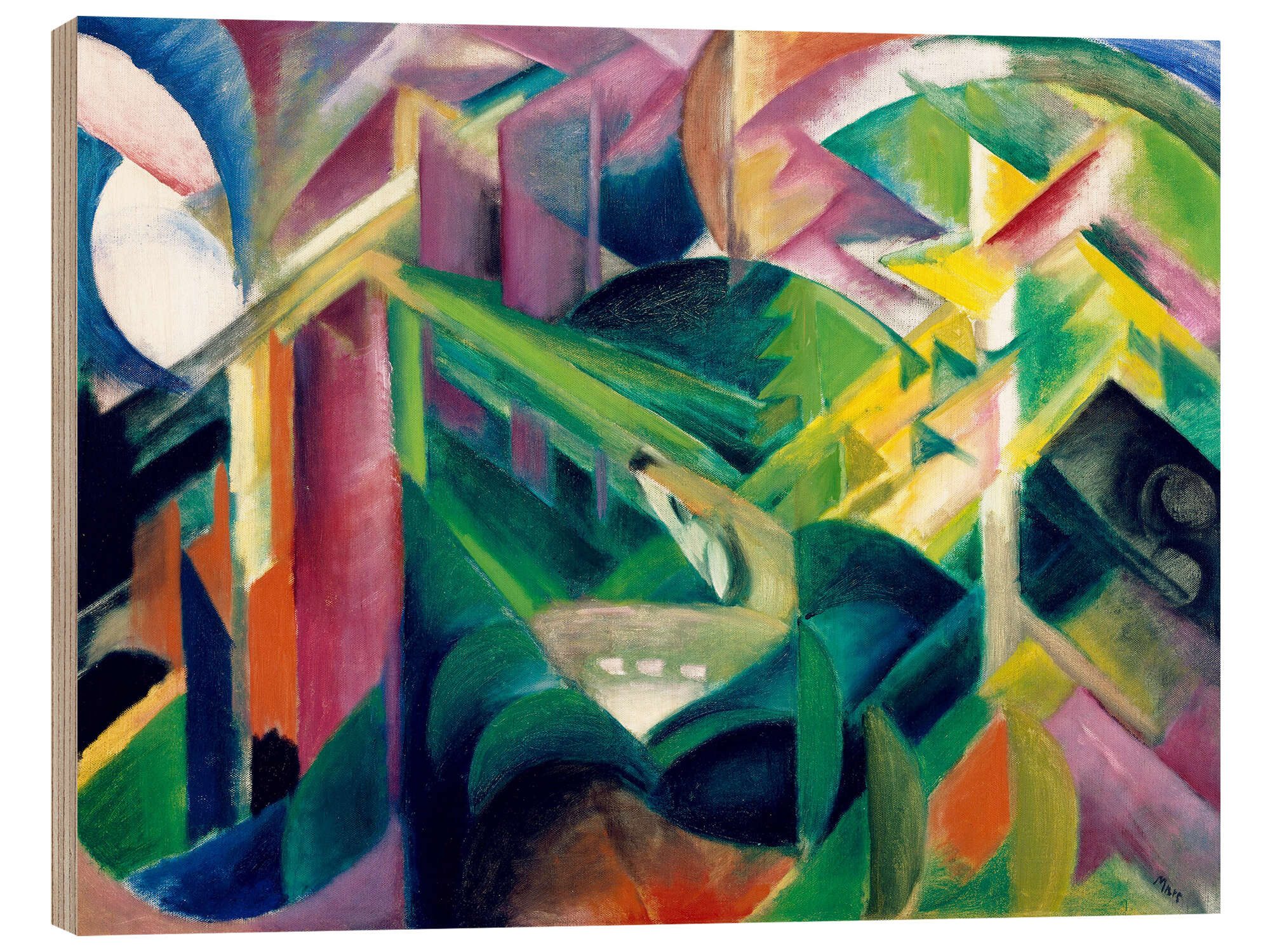 Holzbild Franz Marc