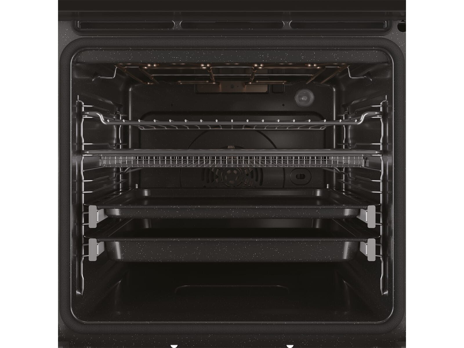 BAUKNECHT Einbaubackofen, mit Teil-Teleskopauszug, Pyrolyse-Selbstreinigung