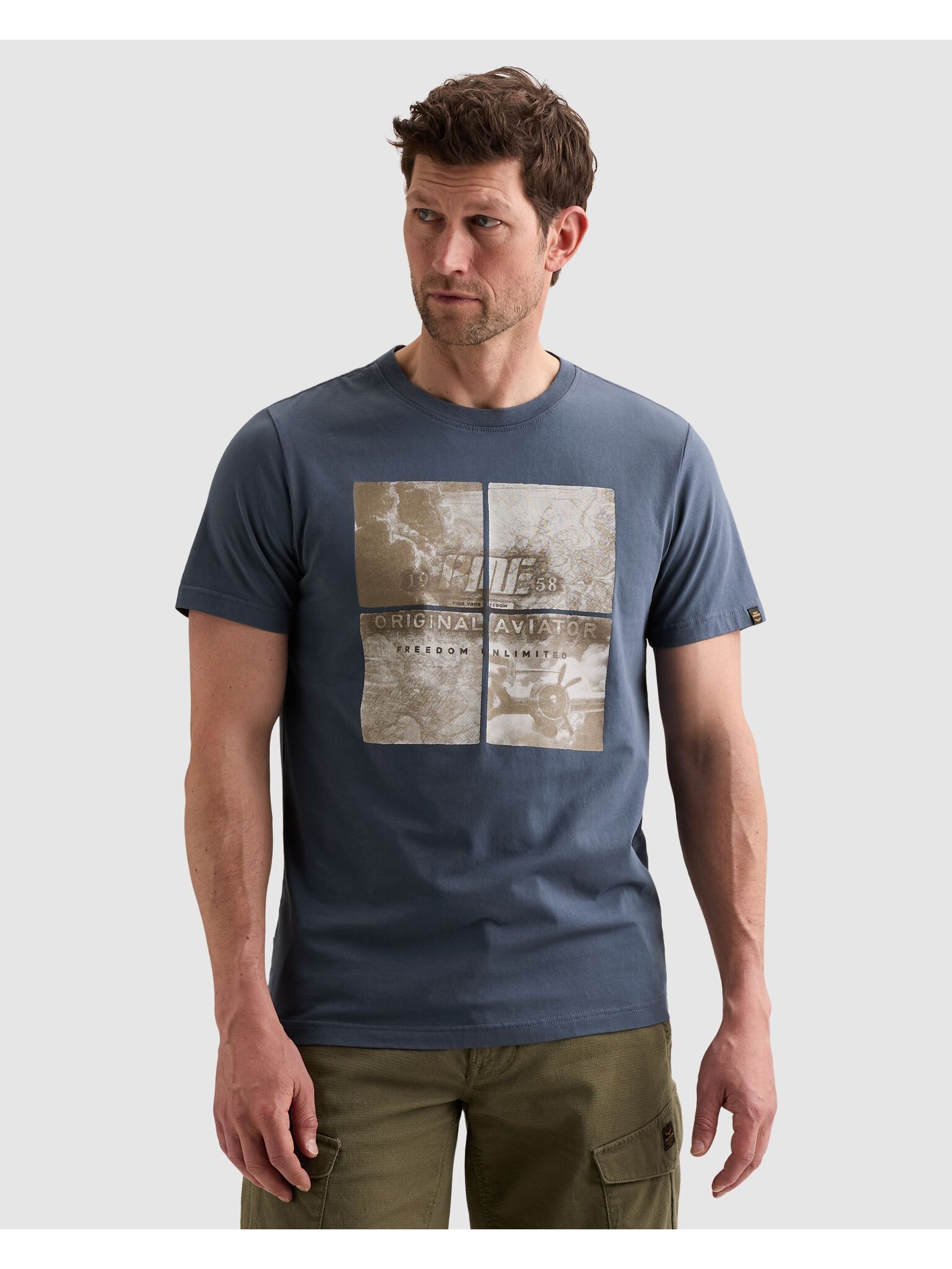 PME LEGEND T-Shirt Short sleeve r-neck single jersey big art mit Print