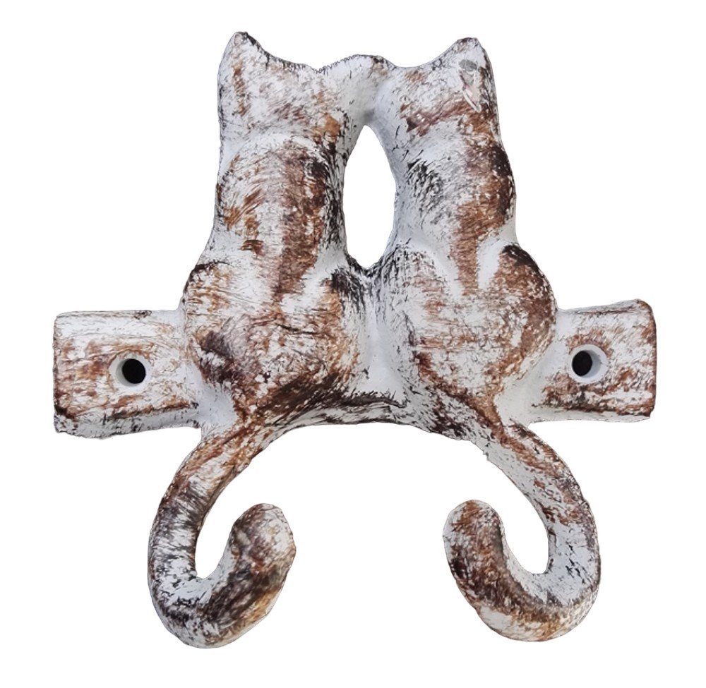 Deko-Impression Hakenleiste Lustiger Wandhaken Garderobe Wandhalter Hakenleiste Katzenpaar Guss, (1 St)