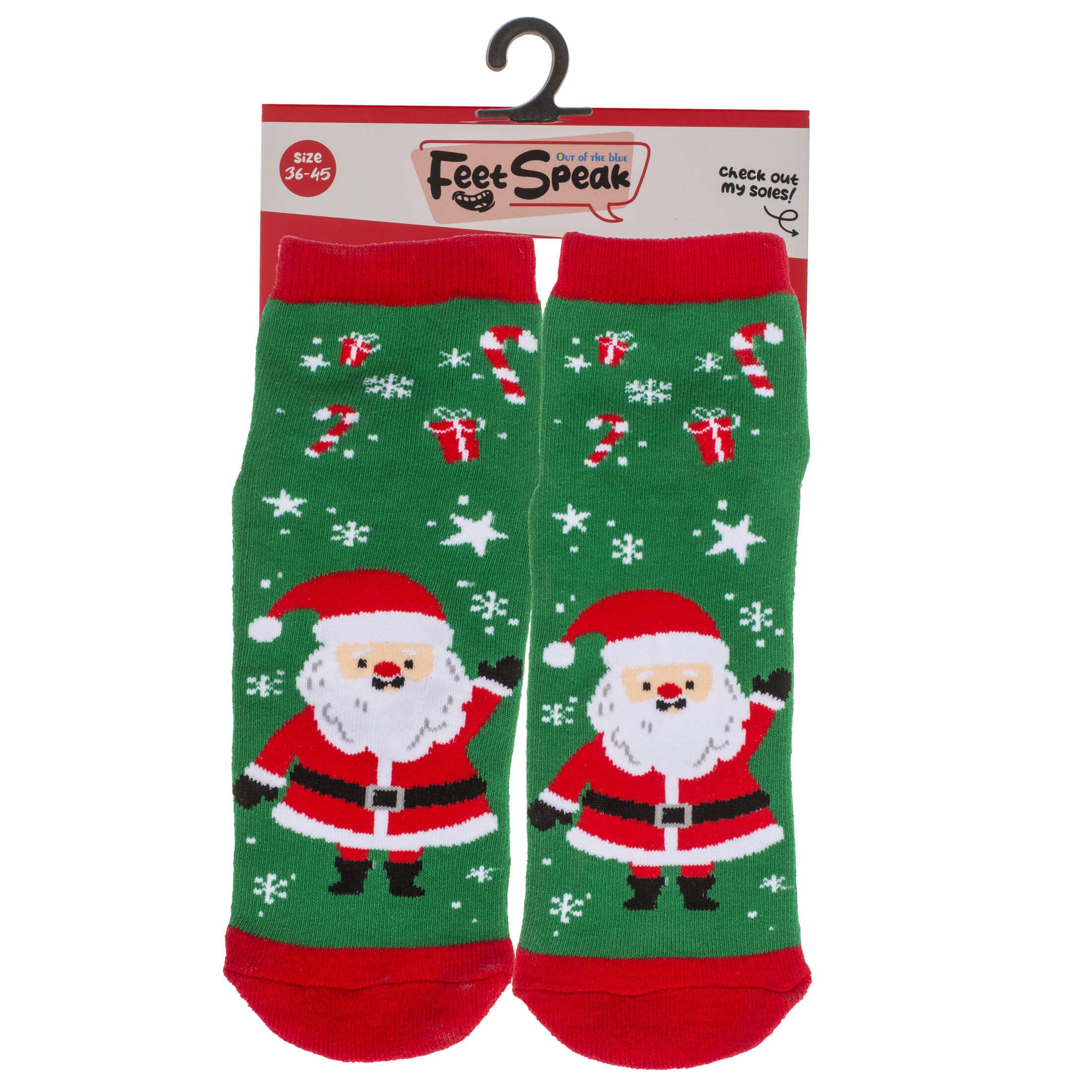 Out of the Blue ABS-Socken Merry X-Mas Weihnachts Socken mit rutschfester ABS-Sohle 36-45