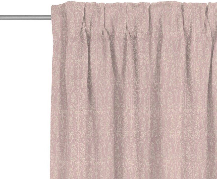 (1 Little Vorhang rosa blickdicht, aus Bio-Baumwolle Multifunktionsband Adam, nachhaltig Jacquard, Parrot, St),