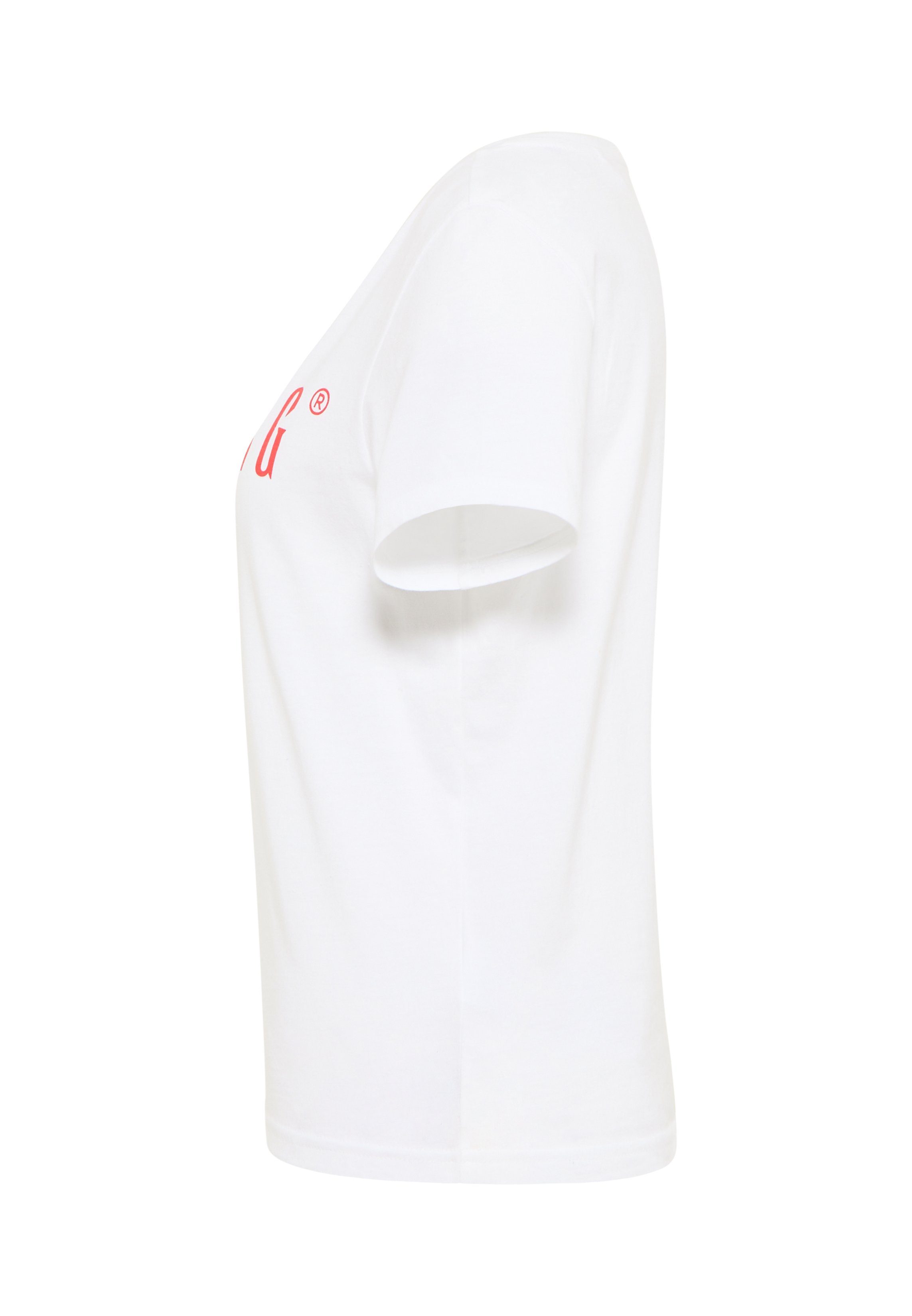 MUSTANG Rundhalsshirt ALMA mit Logo Print