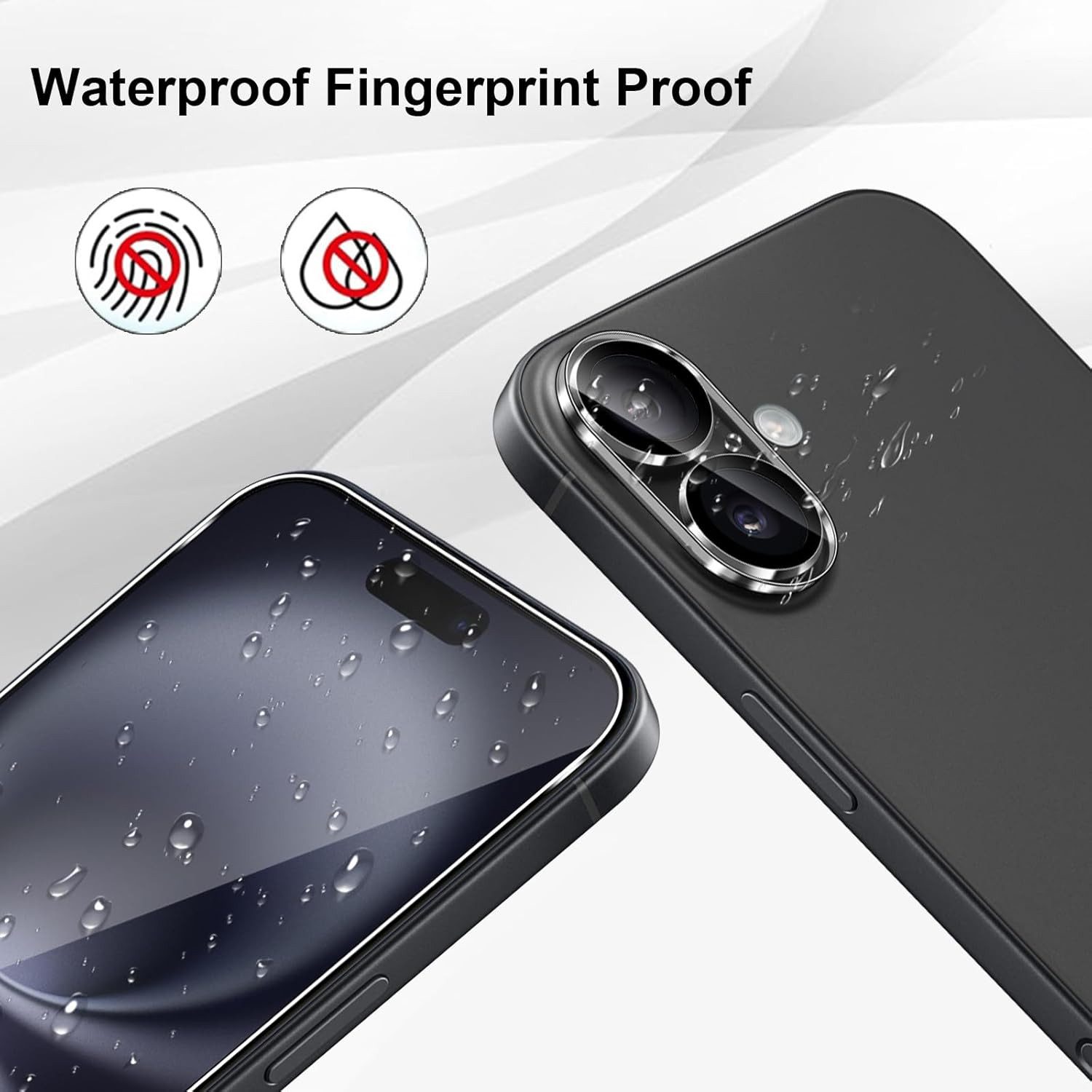 MSM Displayschutzglas 5in1 Hülle für iPhone 16 2X Schutzglas 2X Kamera Panzerfolie 9H – Bild 5 von 5