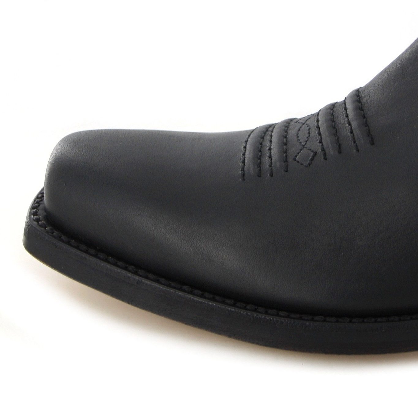 Mayura Boots MB024 Schwarz Bikerboots Rahmengenähte Bikerstiefelette