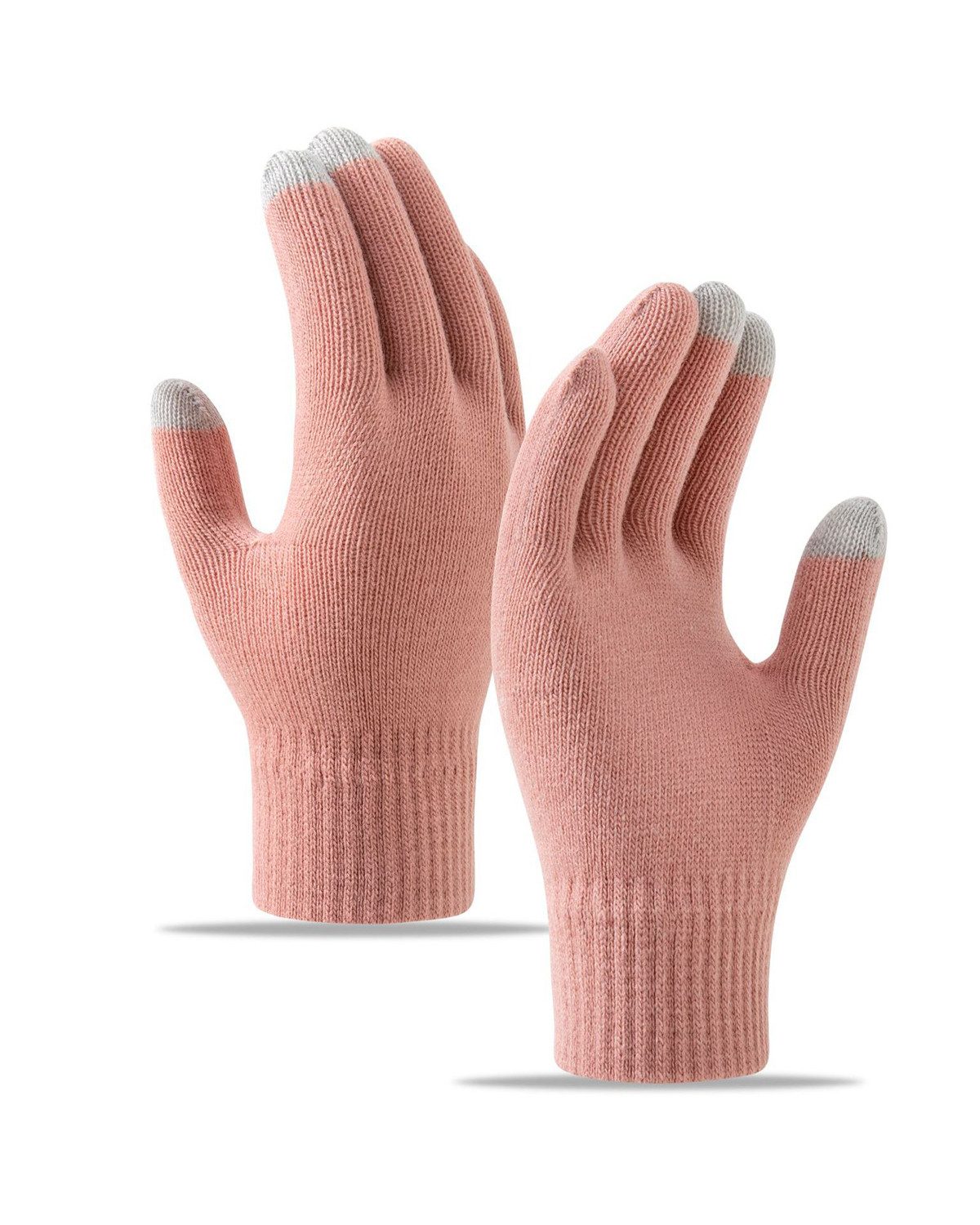 Coonoor Fleecehandschuhe Winterhandschuhe Touchscreen Handschuhe Strick handschuhe (Sport Warm und Winddicht) für Skifahren Radfahren und SMS, Geeinget für Damen und Herren