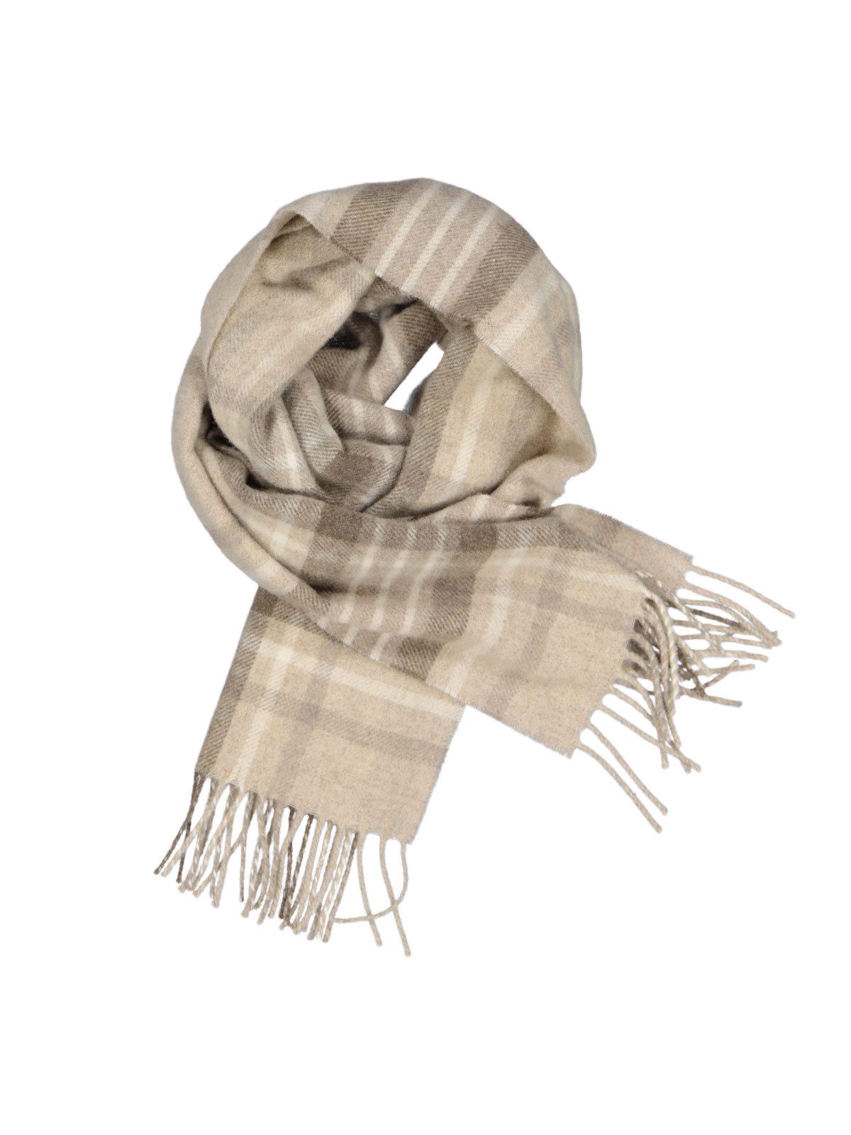 Strickschal Herren Schal gemustert, Beige