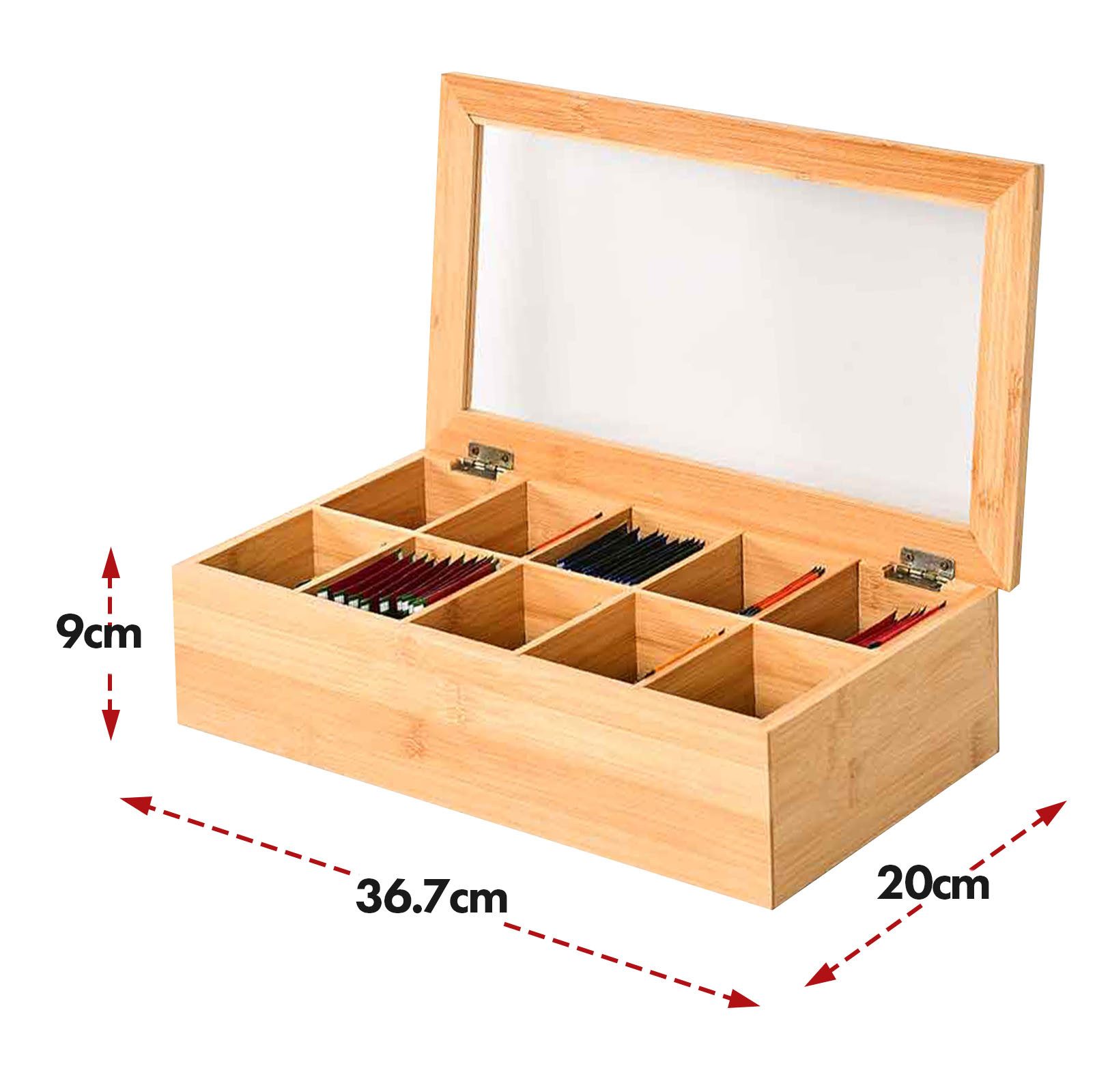 Kubus Aufbewahrungsbox Bambus-Teebox, Praktische und stilvolle günstig online kaufen