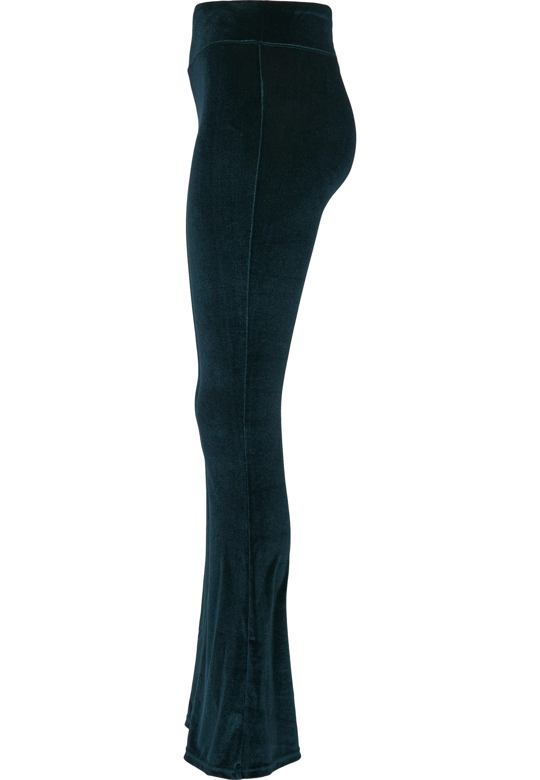 URBAN CLASSICS Leggings Urban Classics Damen Ladies High Waist Velvet Boot Cut Leggings (1-tlg)