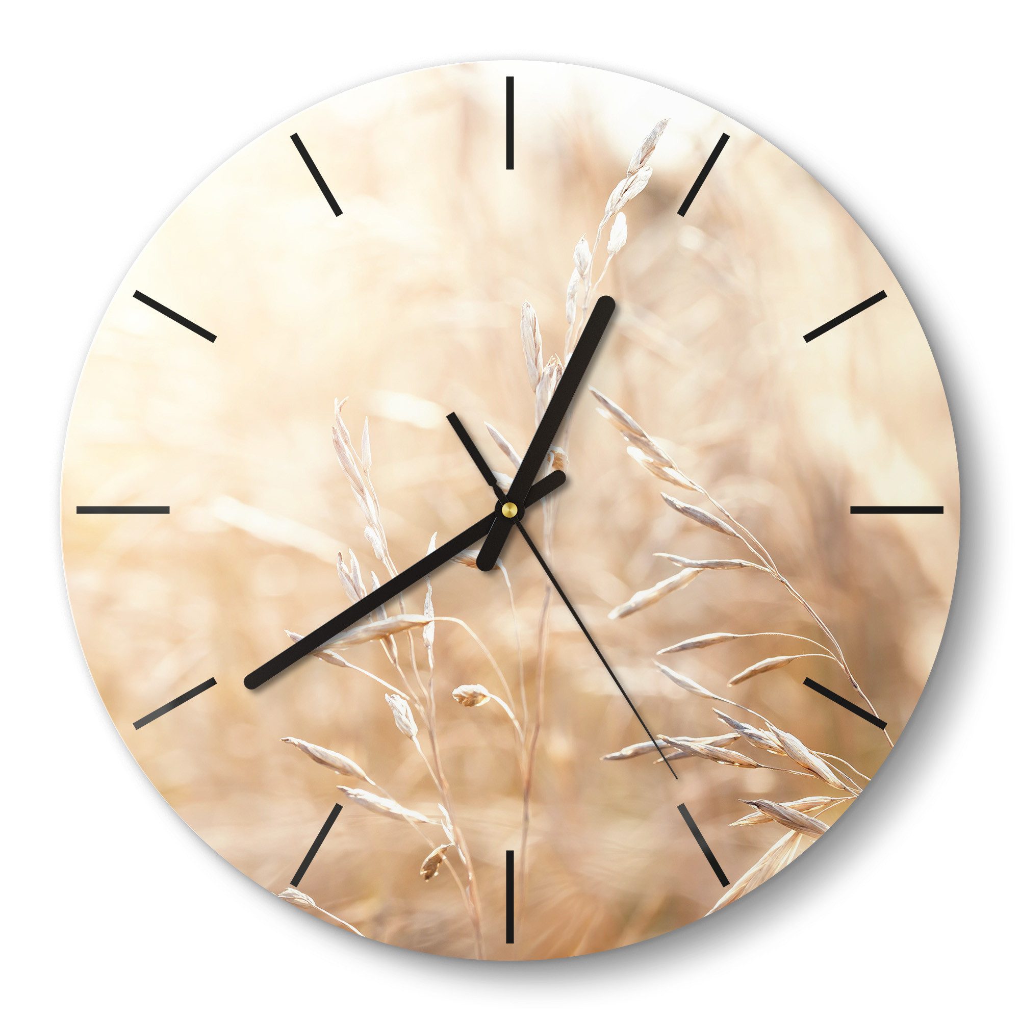DEQORI Wanduhr 'Felder im Sonnenglanz' (Glas günstig online kaufen
