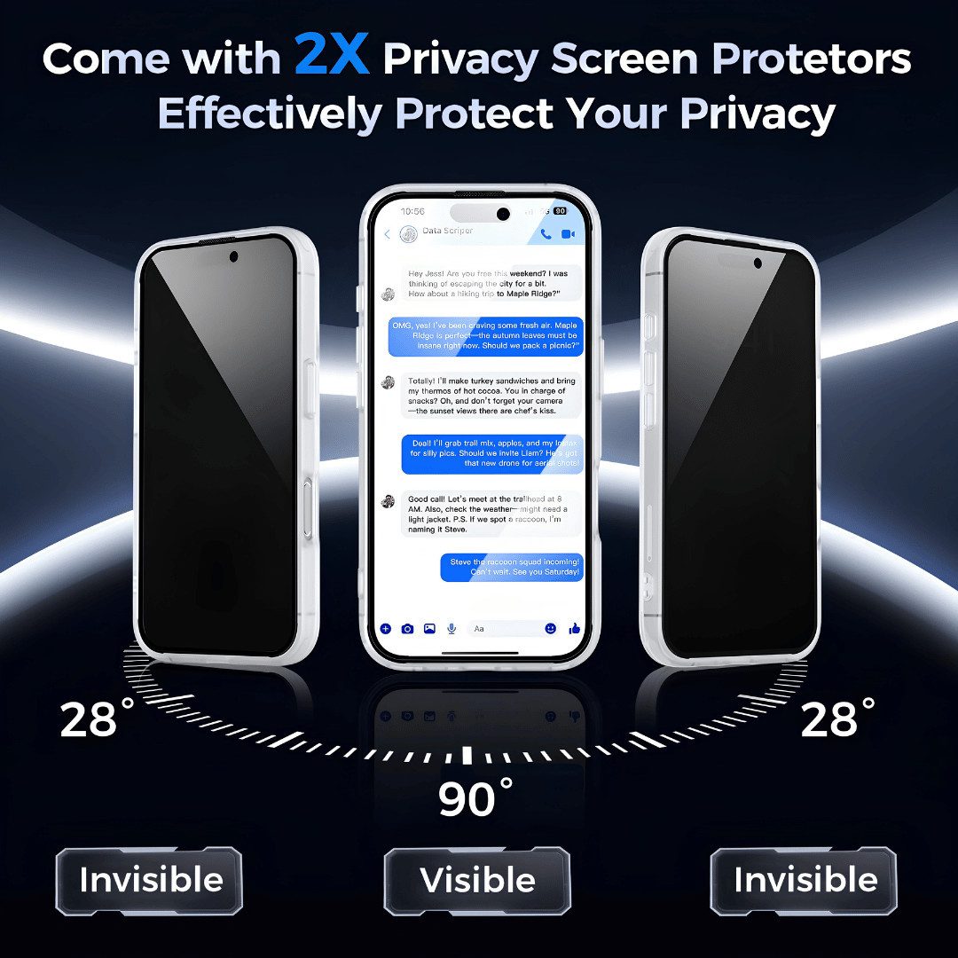 SmartUP Smartphone-Hülle + 2X Schutzglas für iPhone 16 Plus MagSafe Panzerfolie Privacy Case 6,3, MagSafe-Technologie, präzise Aussparungen – Bild 2 von 5