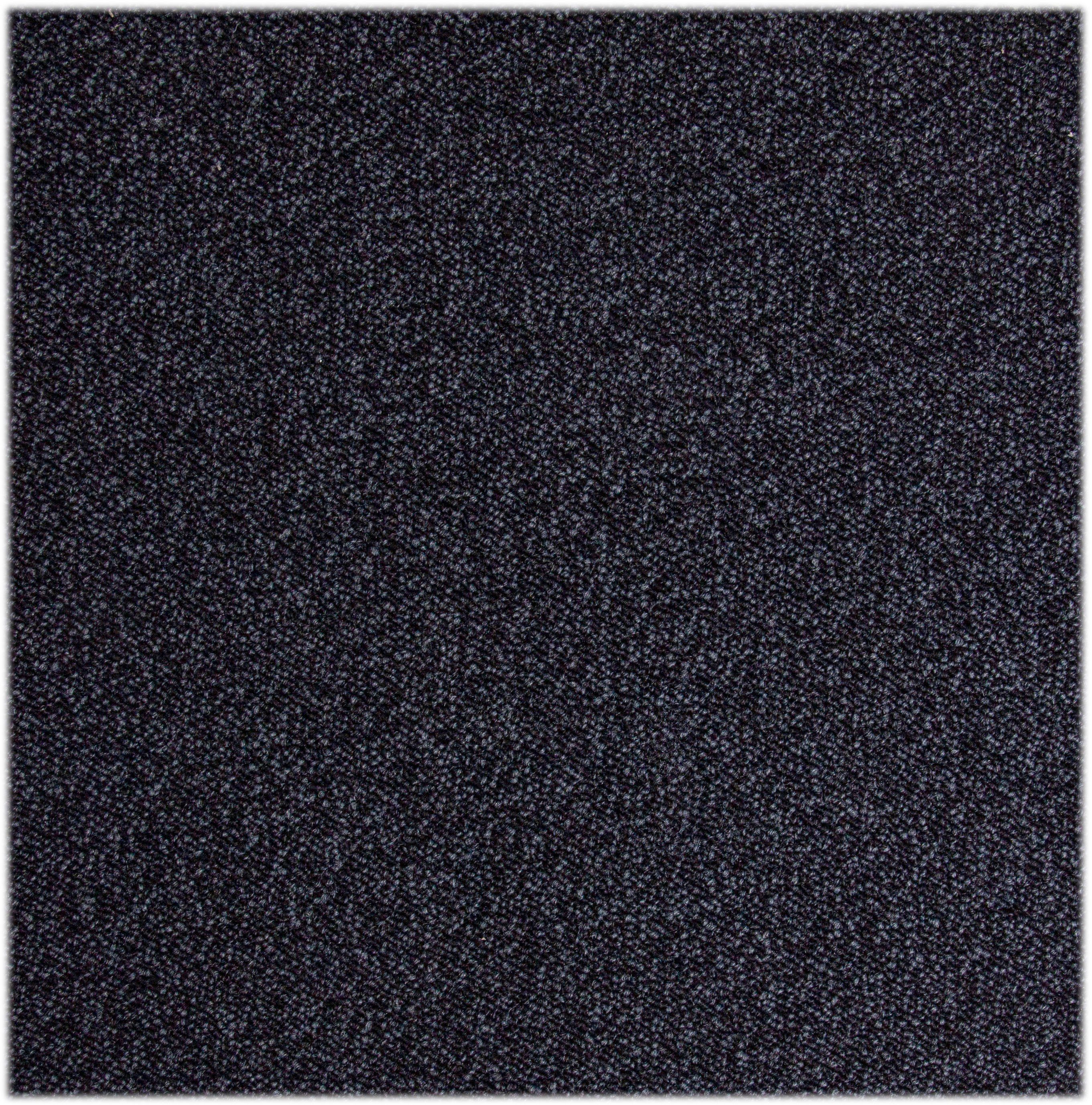 Teppichboden Coupon Schlinge Matz, Andiamo, rechteckig, Höhe: 6 mm, meliert, Breite 400 cm oder 500 cm, strapazierfähig & pflegeleicht schwarz