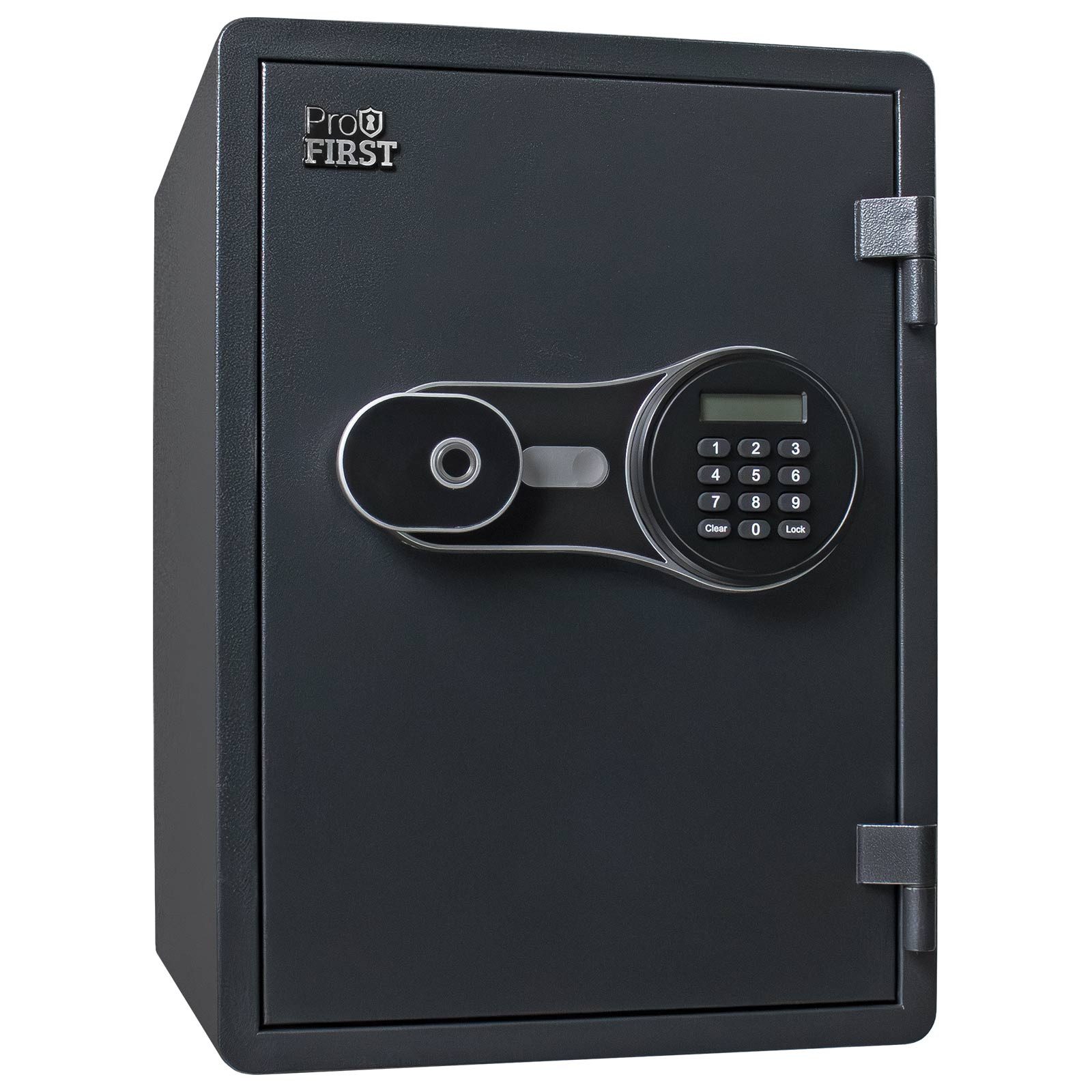 Profirst Feuerschutztresor FireGuard 40 Elektronikschloss mit Fingerprint (Notöffnung möglich, Kunststofflade, inkl. Befestigungsmaterial, 497x357x390 mm), 60 Minuten Feuerschutz für Dokumente nach UL Test