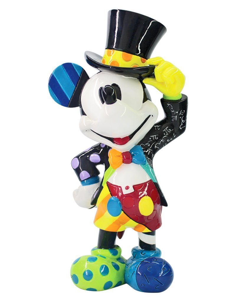 enesco Dekofigur Mickey Mouse mit Zylinder, Disney BRITTO Collection, Sammelfigur