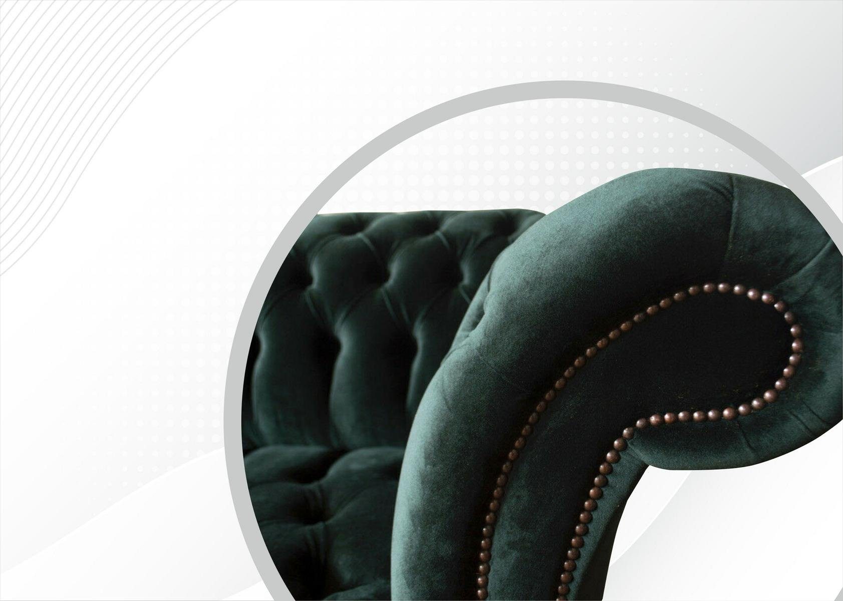 Chesterfield-Sofa, Sofa Couch 3 JVmoebel 225 cm Sitzer Chesterfield Design