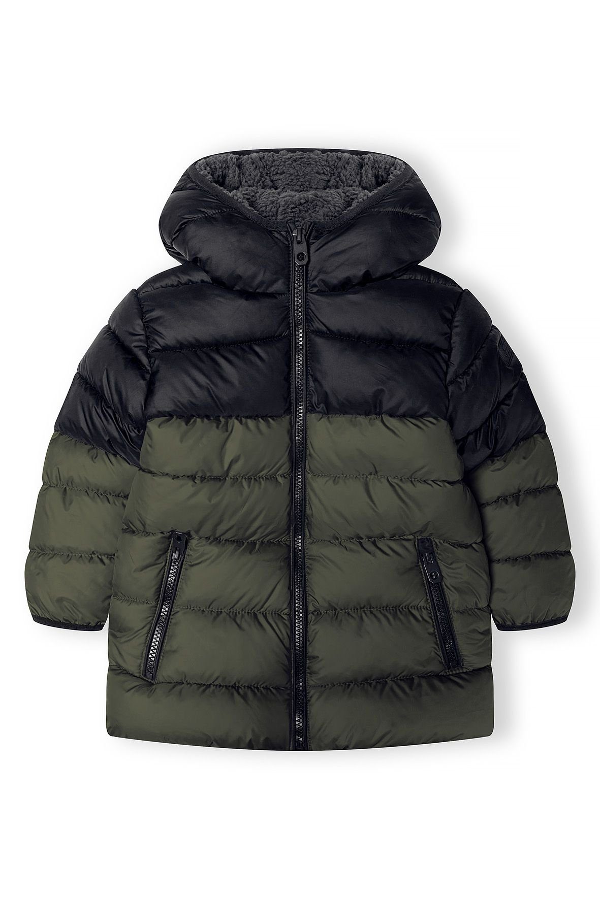 MINOTI Winterjacke mit Innenfutter Khaki (2-14y) weichem