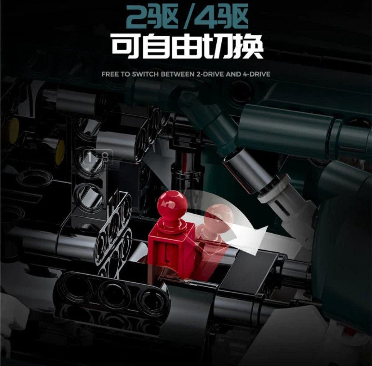 GULY Guly 10611 Millanio Sports Car 3.159 Teile RC-Version Konstruktions-Spielset, (3159 St)