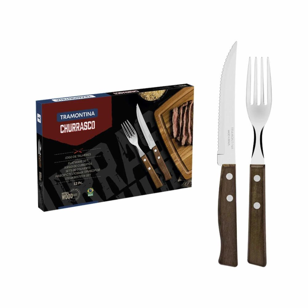 Tramontina Steakbesteck TRADICIONAL 12-tlg., Edelstahl
