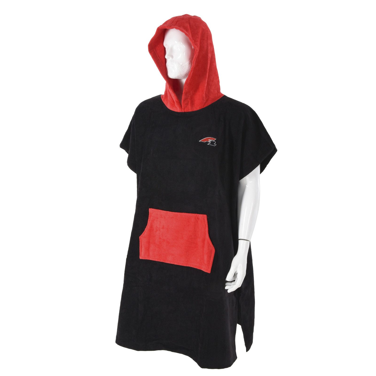 F2 Badeponcho F2 Poncho "After Session Poncho" L/XL Schwarz 2024/25