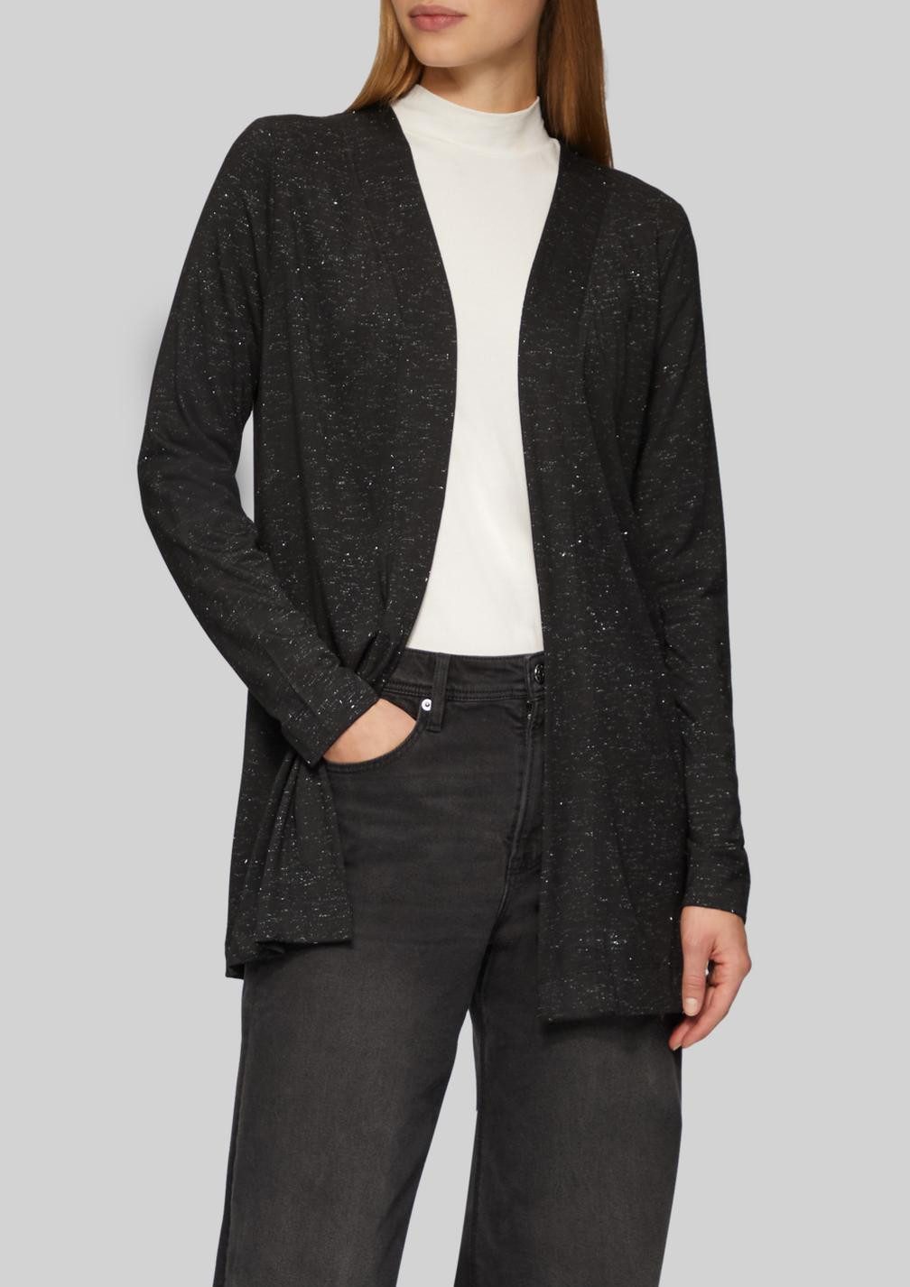s.Oliver Strickjacke Cardigan (1-tlg) lang, Glitzergarn, günstig online kaufen