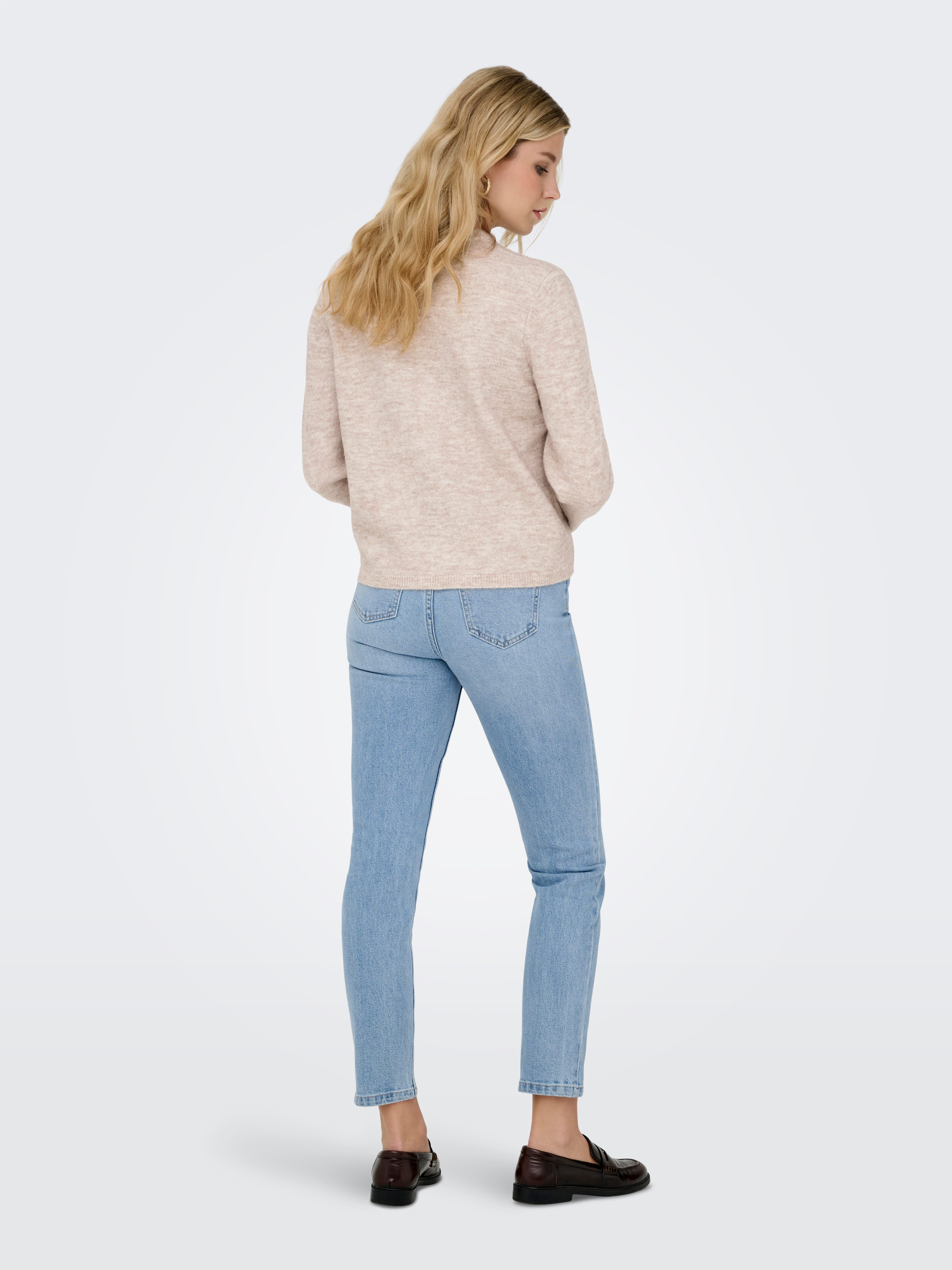 ONLY Strickjacke ONLSIMONI L/S O-NECK CARDIGAN KNT NOOS Materialmix, relaxed fit