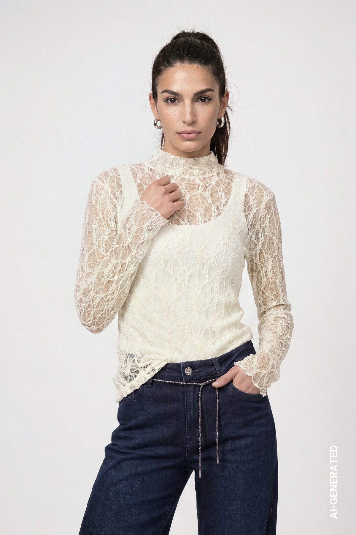 Monari Kurzarmpullover