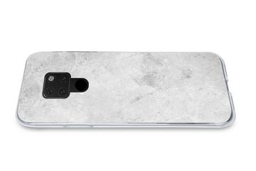 MuchoWow Handyhülle Marmor - Textur - Grau - Marmoroptik, Handyhülle Huawei P40 Lite, Handy Case, Silikon, Bumper Case