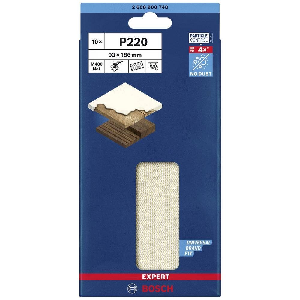 Thumbnail - BOSCH Schleifpapier Schleifnetz für Schwingschleifer, 93 x 186 mm, G, ungelocht
