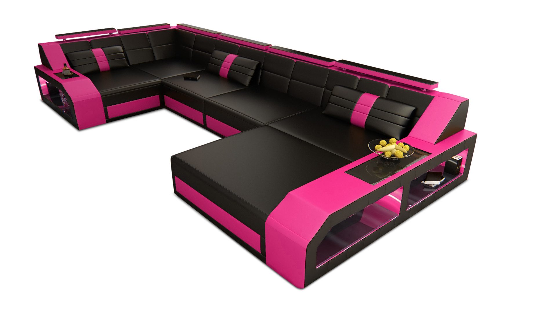 Sofa Dreams Wohnlandschaft Sofa Leder Ledercouch günstig online kaufen